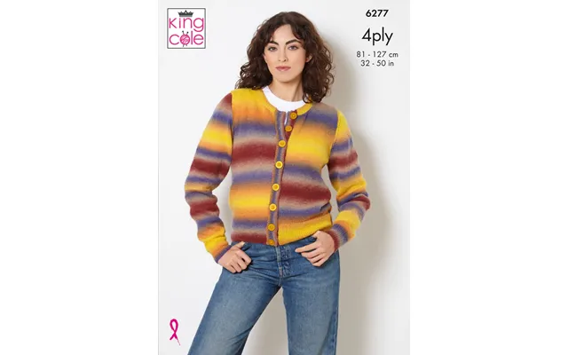 Cardigan And Waistcoat In King Cole Rebel 4 Ply 6277