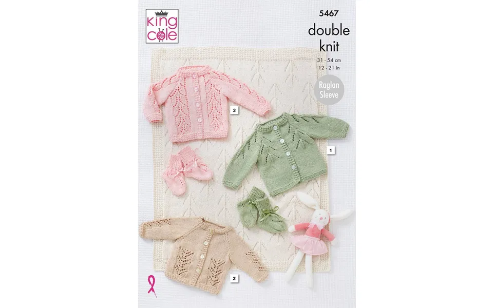Cardigans - Blanket And Bootees In King Cole Cottonsoft Dk 5467