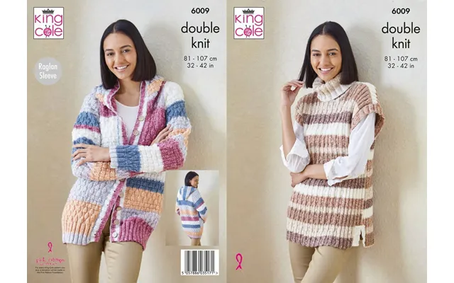 Hoodie And Pullover In King Cole Harvest Dk 6009
