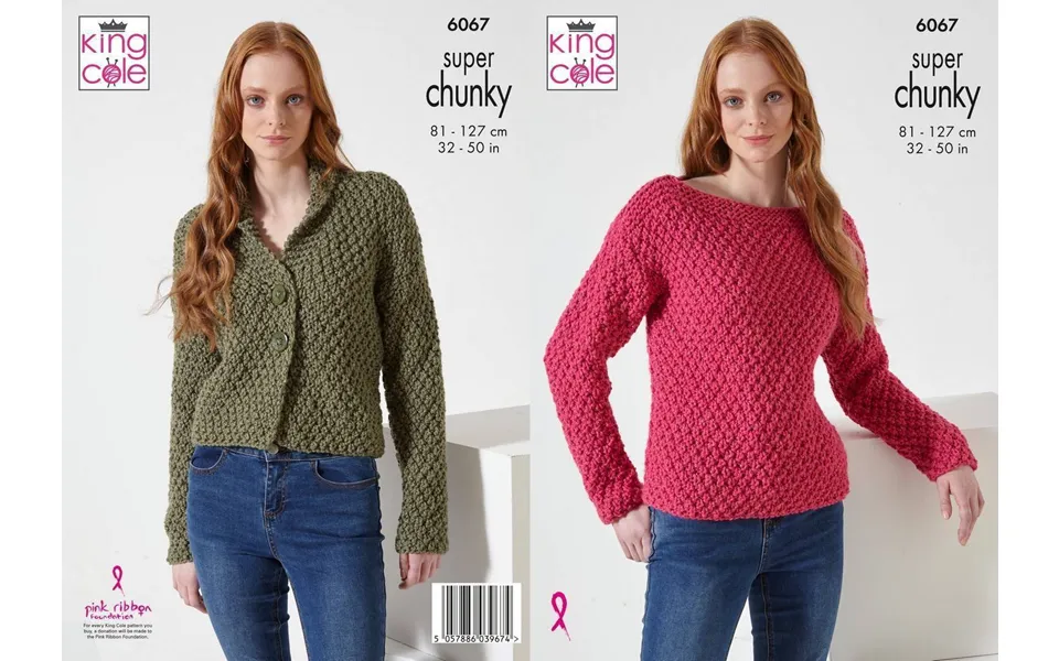 Jacket And Sweater In King Cole Celestial Super Chunky 6067