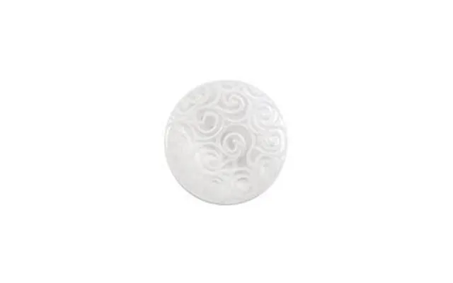 Milward Buttons - Size 11mm, Swirl Effect, White, Pack Of 5