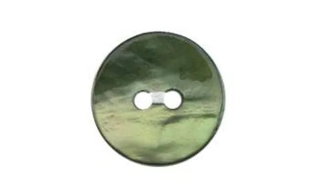 Milward Buttons - Size 12mm, 2 Hole, Mother Of Pearl Effect, Green, Pack Of 4