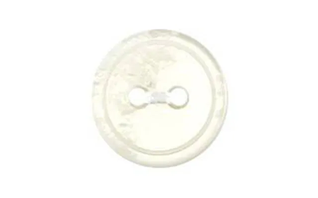 Milward Buttons - Size 12mm, 2 Hole, Pearl Effect, Pearl Cream, Pack Of 5