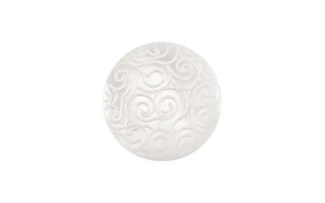 Milward Buttons - Size 15mm, Swirl Effect, White, Pack Of 4