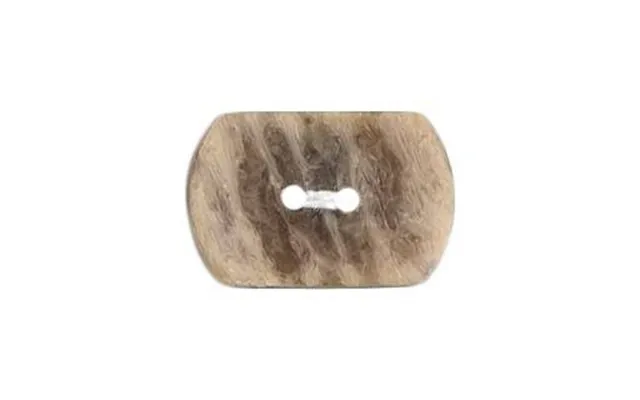 Milward Buttons - Size 17mm, 2 Hole, Wood Effect, Brown, Pack Of 3