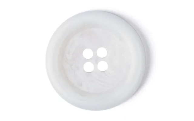 Milward Buttons - Size 22mm, 4 Hole, Mottled Effect, Cream, Pack Of 2