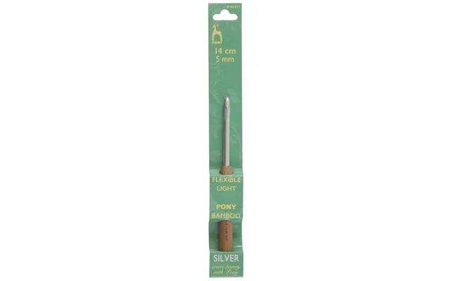Pony Bamboo Silver Crochet Hook - 5.0mm Uk 6 product image