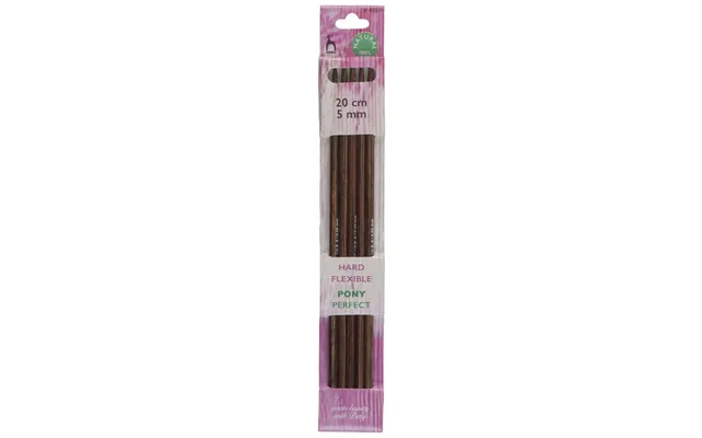 Pony Perfect 20cm Double-pointed Wooden Knitting Needles - Set Of Five product image