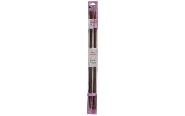 Pony Perfect 35cm Wooden Knitting Needles - 9.00mm P41918 product image