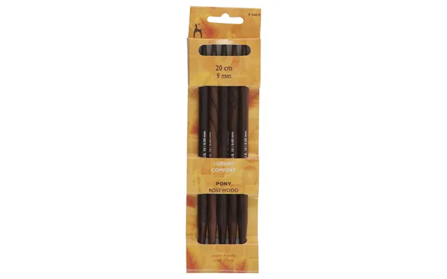 Pony Rosewood 20cm Double-point Knitting Needles - Set Of 5 product image