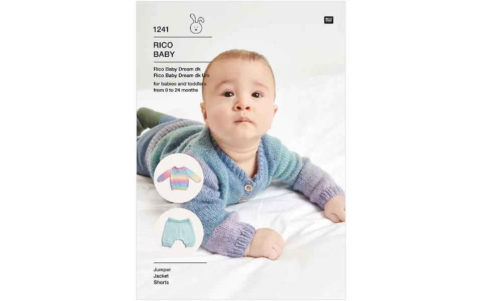 Rico Knitting Pattern Baby Sweater And Shorts Baby Dream Uk 1241