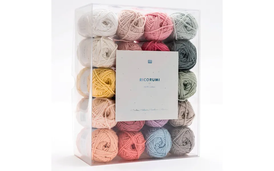 Ricorumi Dk 20 Piece Pastel Yarn Colour Pack 20x25g