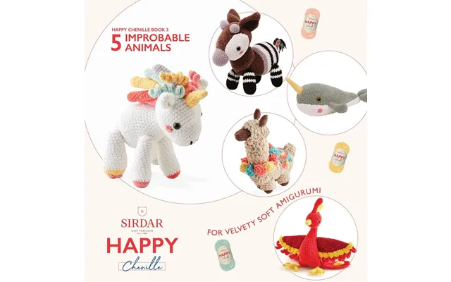 Sirdar Happy Chenille Book 3 - Improbable Animals