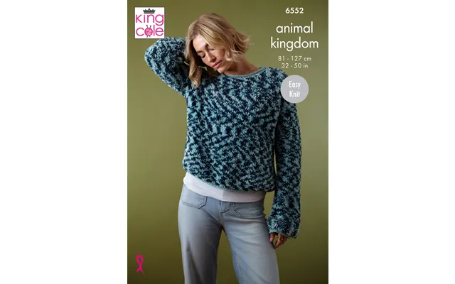 Sweater And Cardigan In King Cole Animal Kingdom 6552