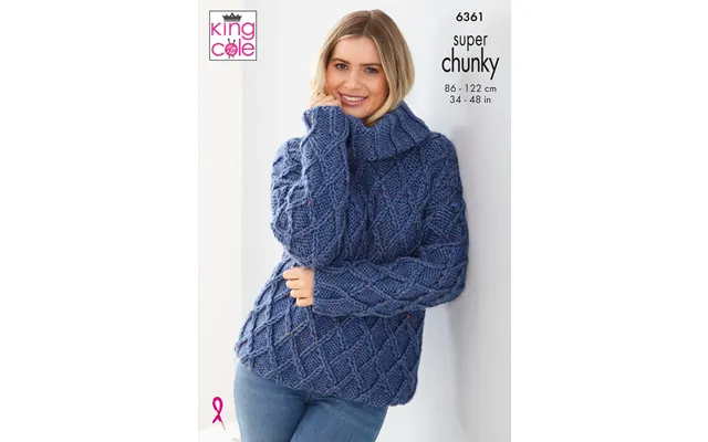 Sweater And Cardigan In King Cole Big Value Super Chunky Tweed 6361