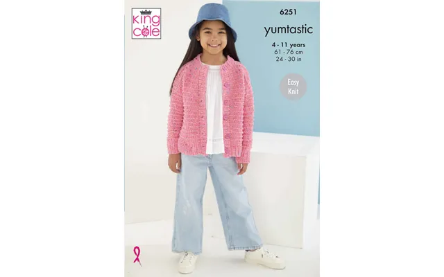 Sweater And Cardigan In King Cole Yumtastic 6251