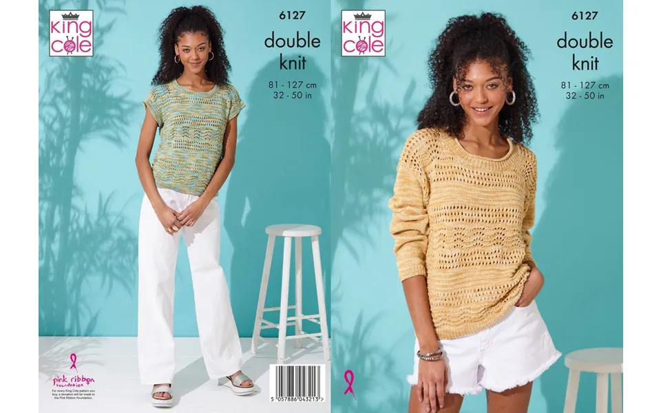 Sweater And Top In King Cole Linendale Reflections Dk 6127