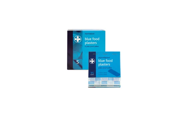 Dependaplast Blue Detectable Pilfer Proof Plaster Box 5x 40
