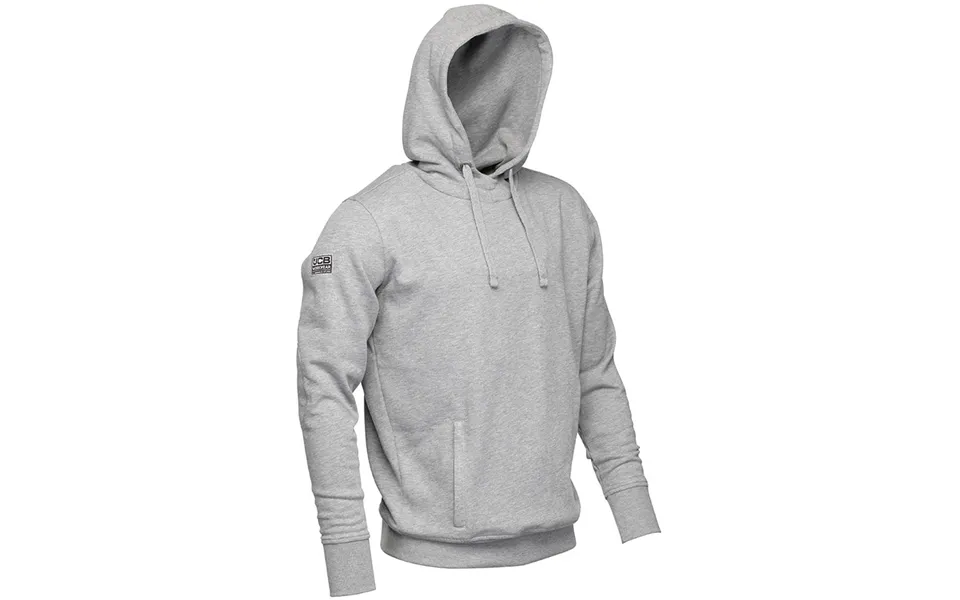 Jcb Essential Hoodie Grey Marl - Medium