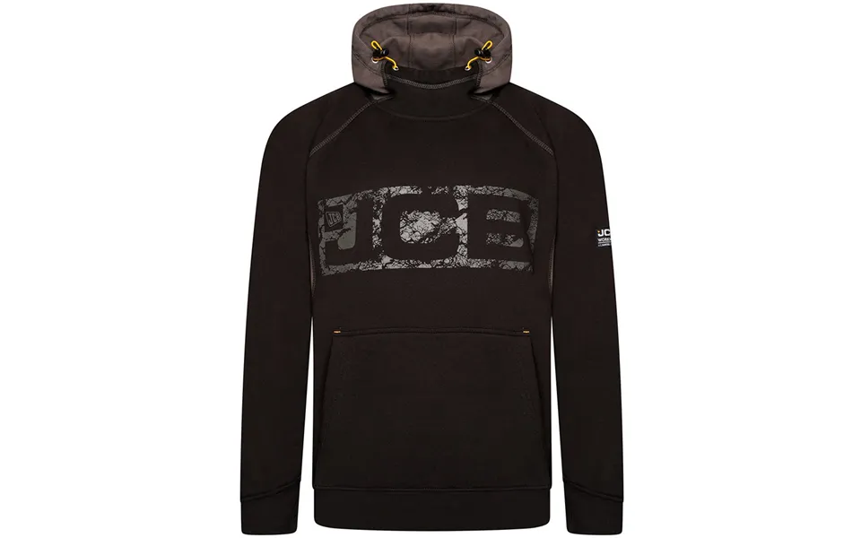 Jcb Horton Hoodie Black Grey - Medium