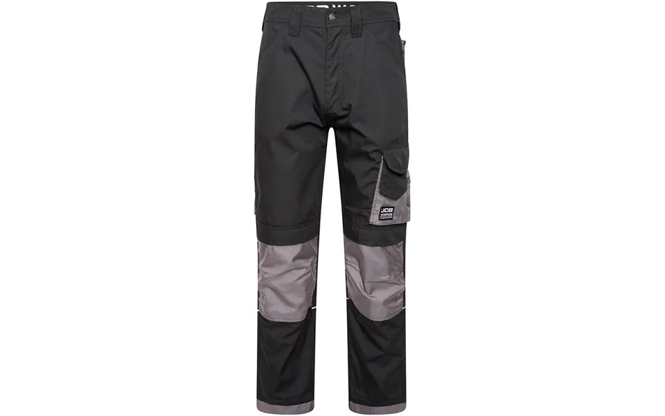 Jcb Trade Black Grey Rip Stop Trouser - 34