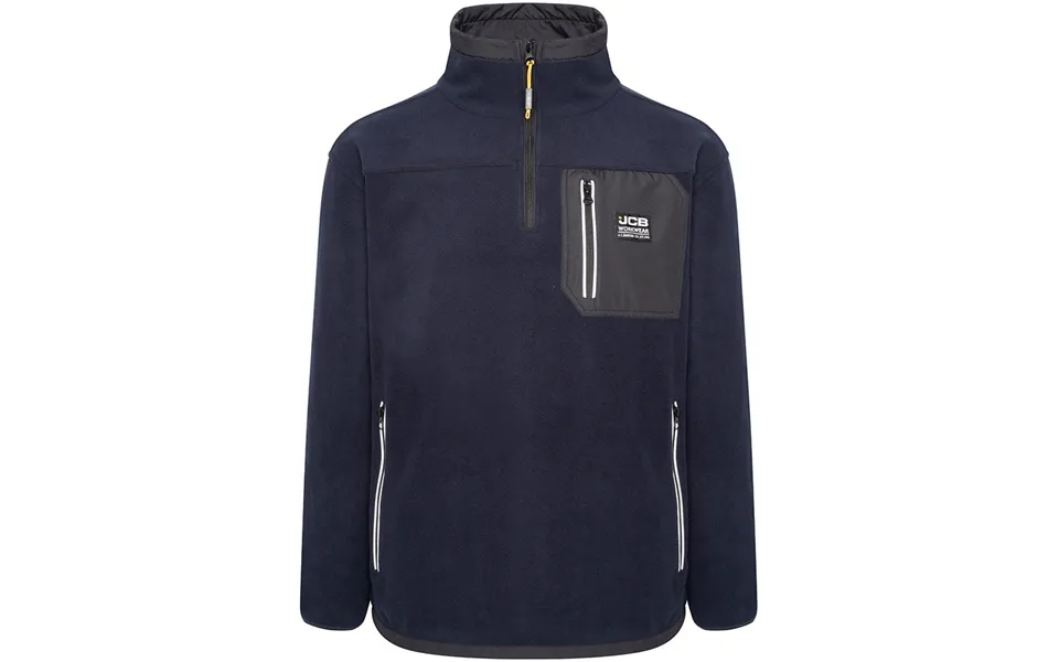 Jcb Trade Heavyweight 1 4 Zip Dark Navy - Medium