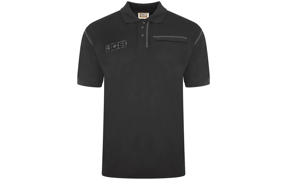 Jcb Trade Work Polo Black - Large