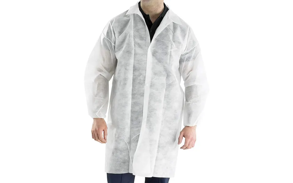 Polprop Disposable V Coat - White