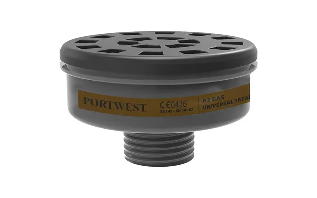 Portwest A2 Gas Filter Universal Thread - Black