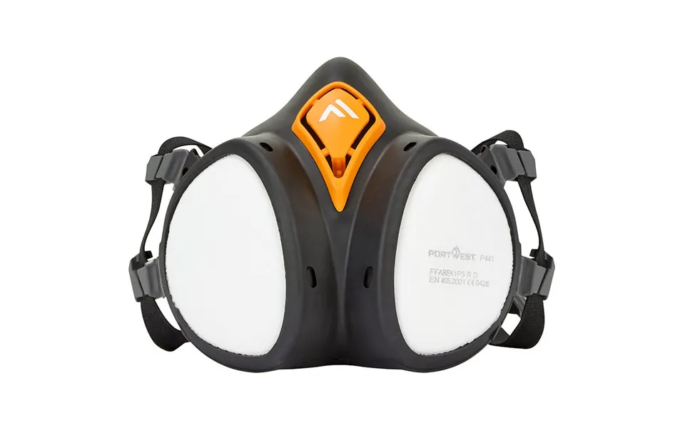 Portwest Abek1p3 Ready To Use Half Mask - Black