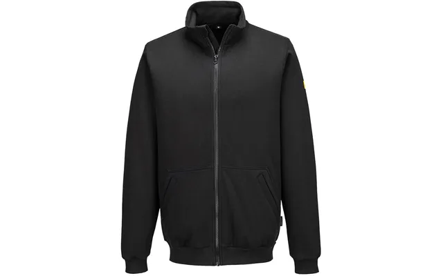 Portwest Anti-static Esd Zip Sweatshirt - Black product image