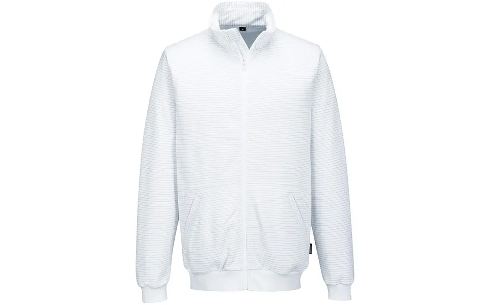 Portwest Anti-static Esd Zip Sweatshirt - White