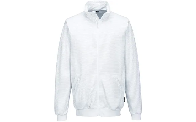 Portwest Anti-static Esd Zip Sweatshirt - White