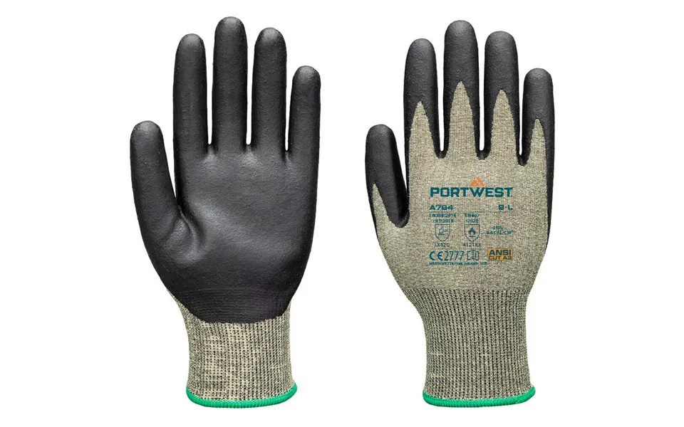 Portwest Arc Cut 18c Level 2 Glove - Green Black