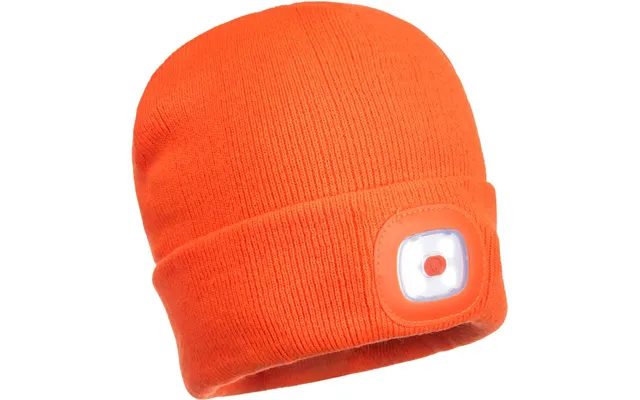 Portwest Beanie Usb Rechargeable Led Head Light - Orange