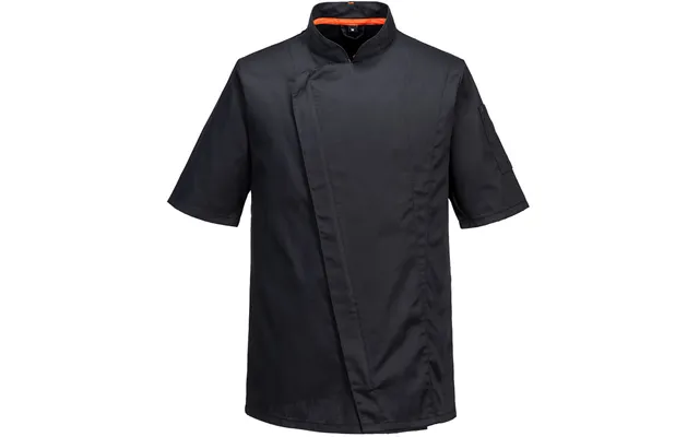 Portwest Chef's Mesh Air Pro Asymmetrical Jacket S S - Black product image