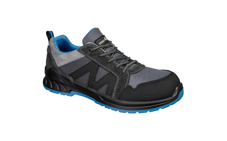 Portwest Composite Textile & Suede Trainer S1ps Sr Fo - Black Blue