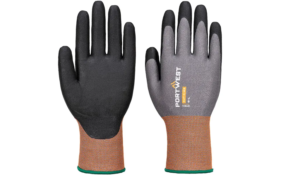 Portwest Ct Cut C21 Nitrile Glove - Grey Black