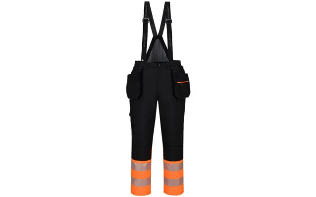 Portwest Dx4 Hi-vis Class 1 Winter Bib And Brace - Orange Black product image