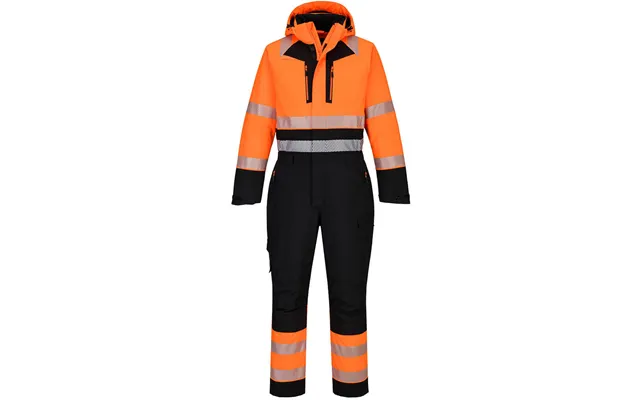 Portwest Dx4 Hi-vis Class 1 Winter Coverall - Orange Black product image