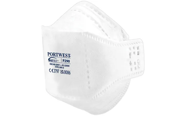 Portwest Eagle Ffp2 Dolomite Fold Flat Respirator - White