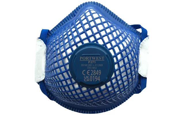 Portwest Ergonet Ffp2 Valved Dolomite Respirator - White
