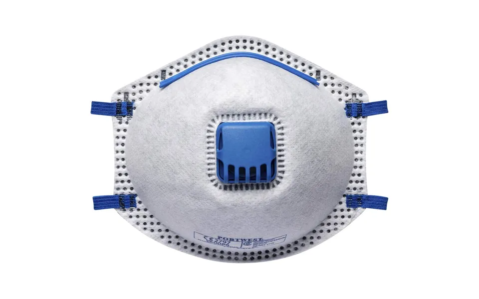 Portwest Ffp2 Carbon Valved Respirator - White