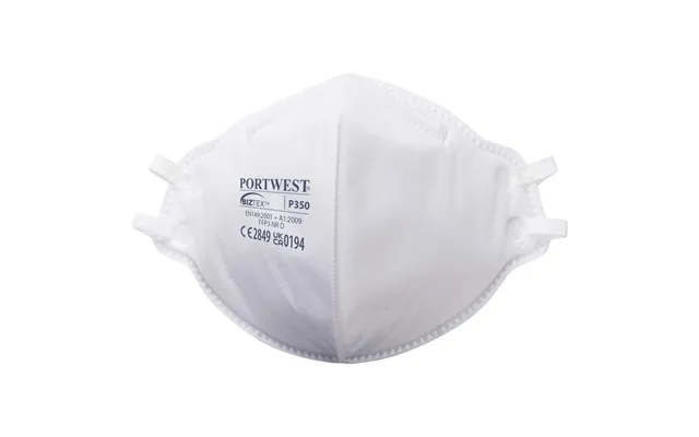 Portwest Ffp3 Dolomite Fold Flat Respirator - White
