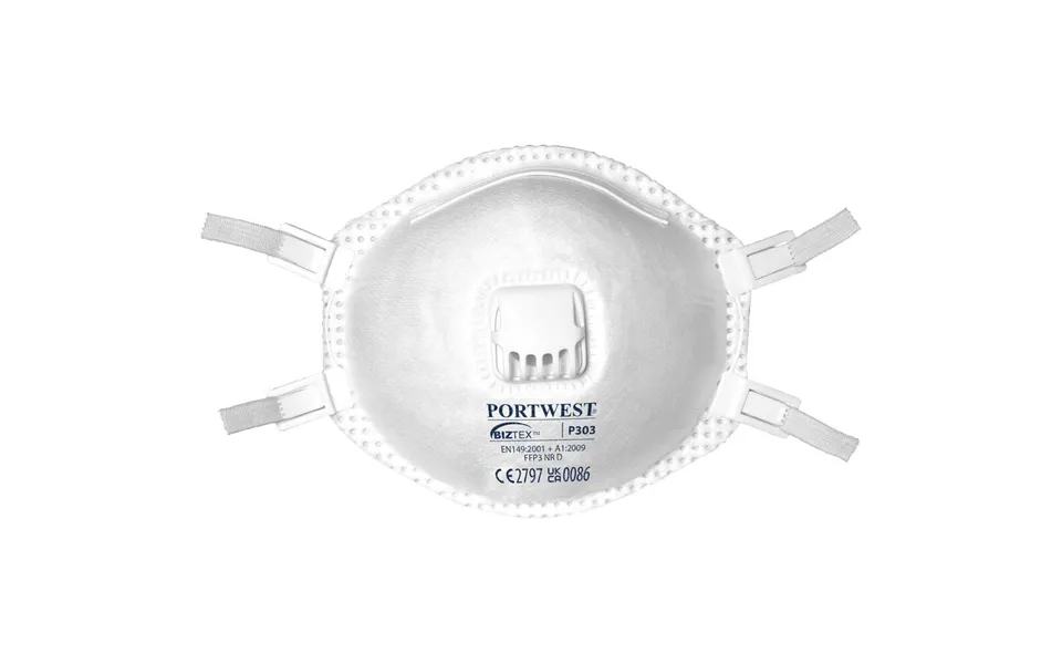 Portwest Ffp3 Valved Dolomite Respirator - White