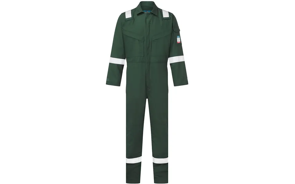 Portwest Flame Resistant Light Weight Anti-static Coverall 280g - Green