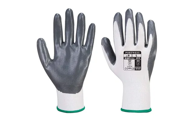 Portwest Flexo Grip Nitrile Glove Vending - White Grey