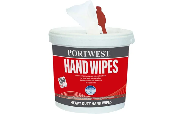 Portwest Hand Wipes 150 Wipes - White product image