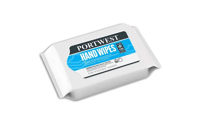 Portwest Hand Wipes Wrap 100 Wipes - White product image