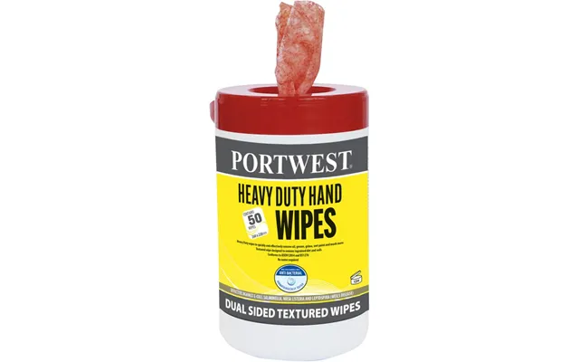 Portwest Heavy Duty Hand Wipes 50 Wipes - Orange product image